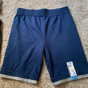 boys blue and grey shorts